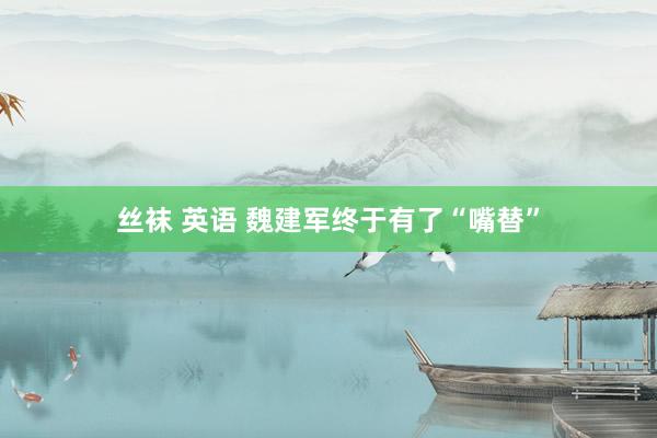 丝袜 英语 魏建军终于有了“嘴替”