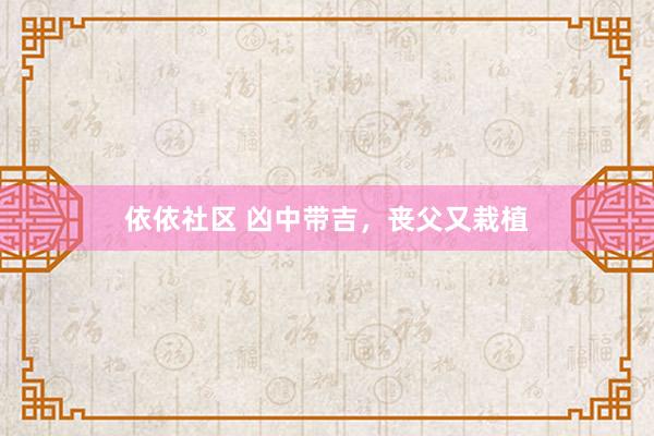 依依社区 凶中带吉，丧父又栽植