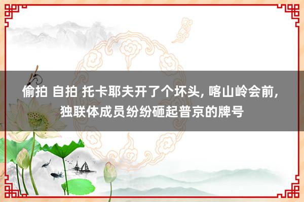 偷拍 自拍 托卡耶夫开了个坏头， 喀山岭会前， 独联体成员纷纷砸起普京的牌号