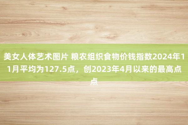 美女人体艺术图片 粮农组织食物价钱指数2024年11月平均为127.5点，创2023年4月以来的最高点