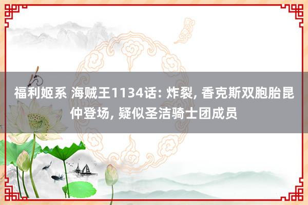 福利姬系 海贼王1134话: 炸裂， 香克斯双胞胎昆仲登场， 疑似圣洁骑士团成员
